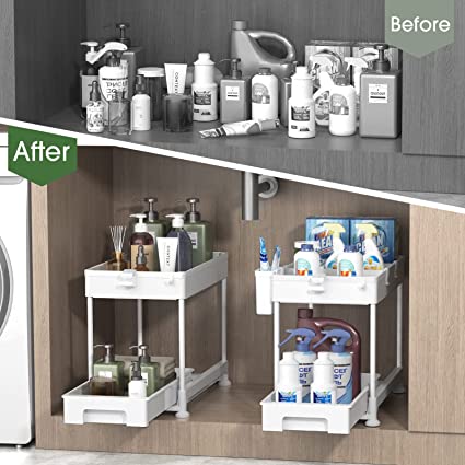 space saving under the sink storage