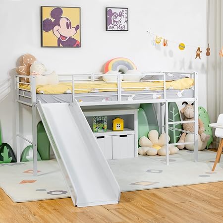 girls bed with slide